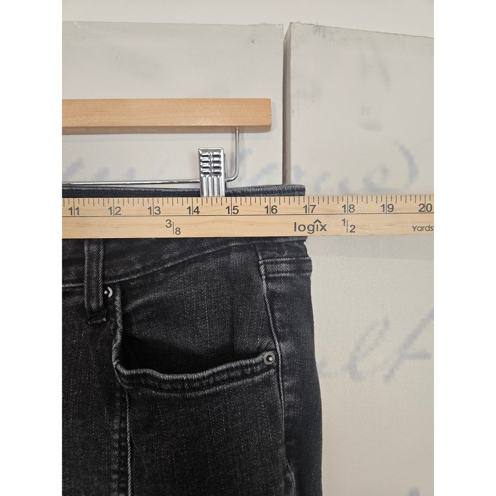 Wild Fable Womens High Rise Flare Jeans Washed Black Seamed Front Size 14 - Picture 6 of 9